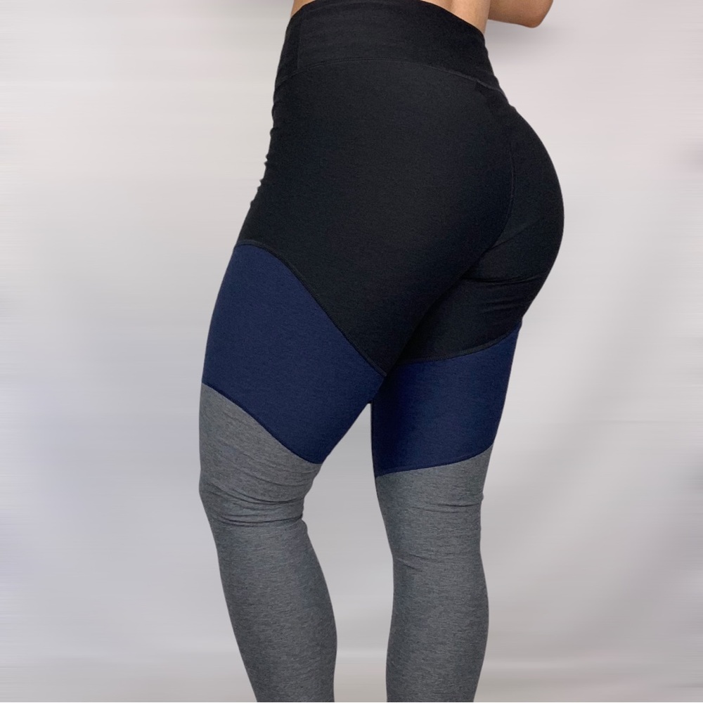 OUTDOOR VOICES Mid Rise‎ Tri Color Spring Legging - Picture 5 of 6
